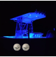 HALF MOON STAINLESS STEEL LED COURTESY LIGHT- 12 Volts - 1 Watt - IP67 - Available color: Blue / white or warm white - WK-SS1SPX - AZLED